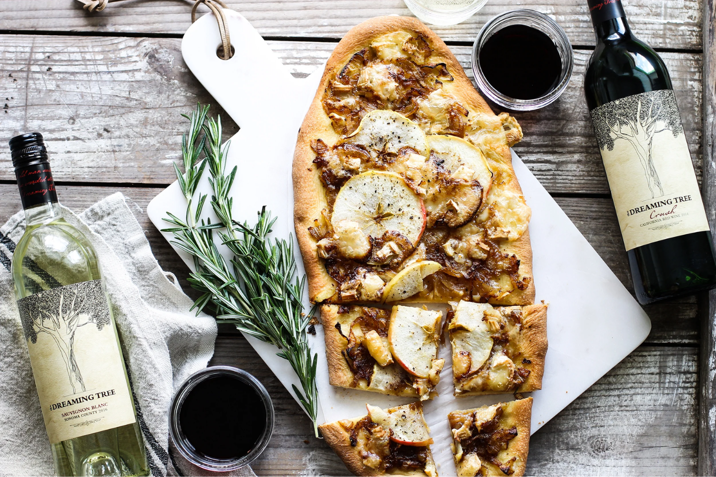 Flatbread and Bottle